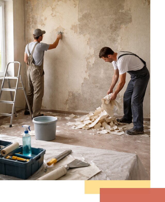 Снятие старых обоев в Ростове-на-Дону быстро и качественно