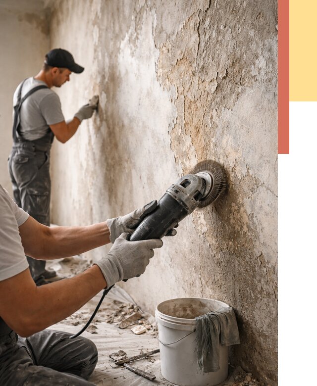 Снятие и удаление краски со стен в Ростове-на-Дону от 2190 руб. — ОТДЕЛОЧНИК-Рст