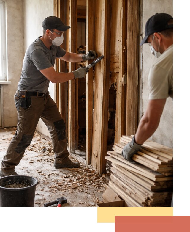 Демонтаж деревянных перегородок в Ростове-на-Дону быстро и аккуратно