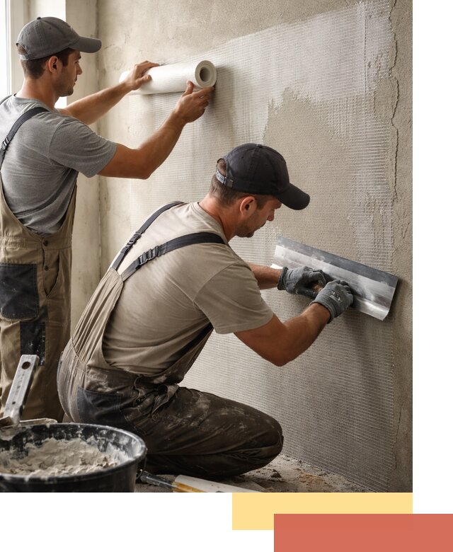 Армирование стен стеклосеткой в Ростове-на-Дону для прочной отделки