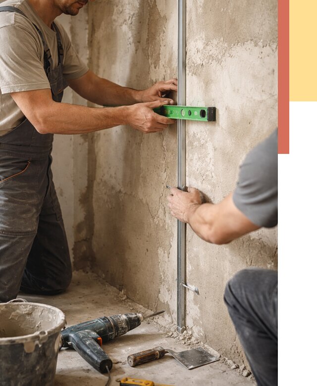 Установка штукатурных маяков в Ростове-на-Дону от 7300 руб. — быстро и недорого | ОТДЕЛОЧНИК-Рст