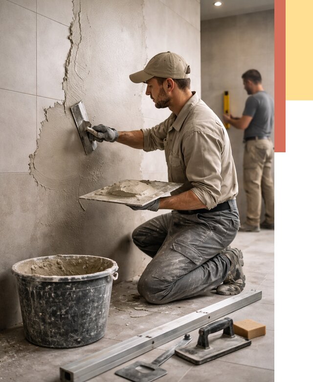 Штукатурка стен в ванной в Ростове-на-Дону от 4693 руб./м² — выравнивание под ключ | ОТДЕЛОЧНИК-Рст