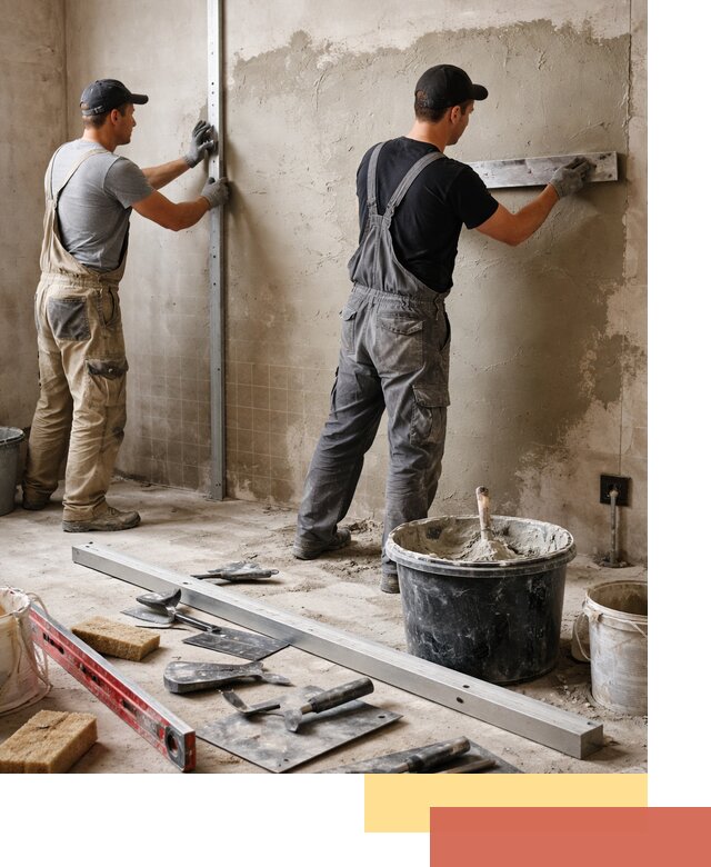 Профессиональная штукатурка стен под плитку в Ростове-на-Дону