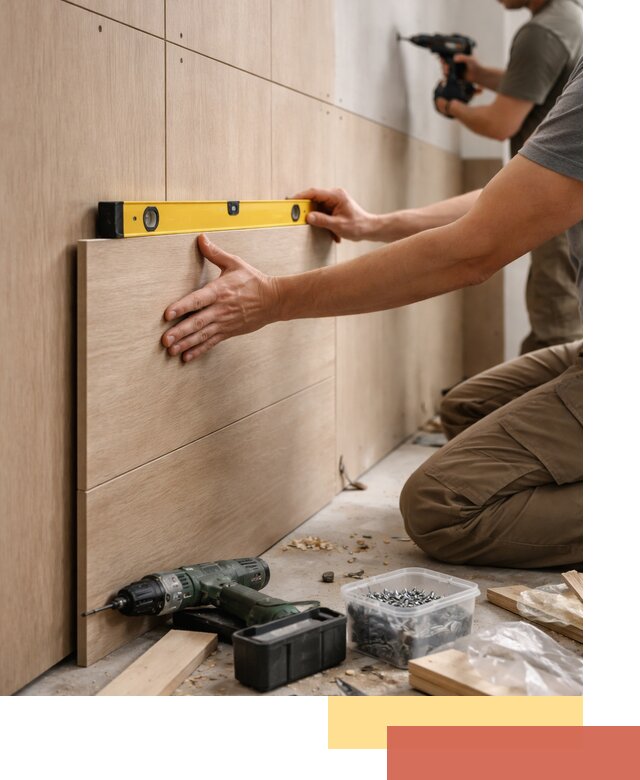 Профессиональный монтаж МДФ панелей на стены в Ростове-на-Дону