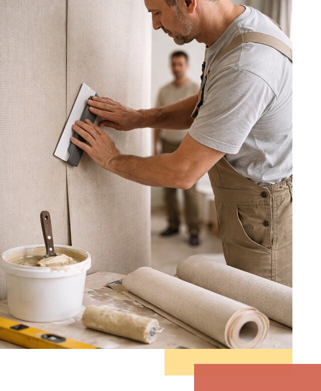 Поклейка текстильных обоев в Ростове-на-Дону профессионально и аккуратно