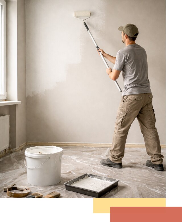 Покраска стен латексной краской в Ростове-на-Дону качественно и быстро