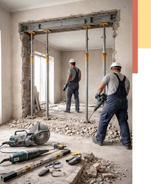 Прорезка проема в стене в Ростове-на-Дону от 4693 руб. — быстро и недорого | ОТДЕЛОЧНИК-Рст