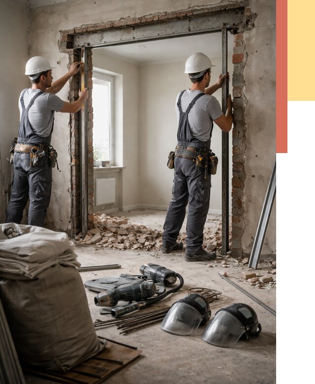 Расширение дверного проема в Ростове-на-Дону от 13036 руб. под ключ | ОТДЕЛОЧНИК-Рст