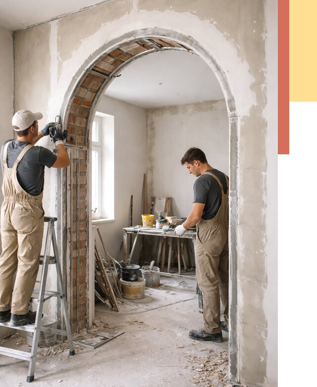 Устройство арочного проема в Ростове-на-Дону от 9908 руб. под ключ — быстро и недорого | ОТДЕЛОЧНИК-Рст