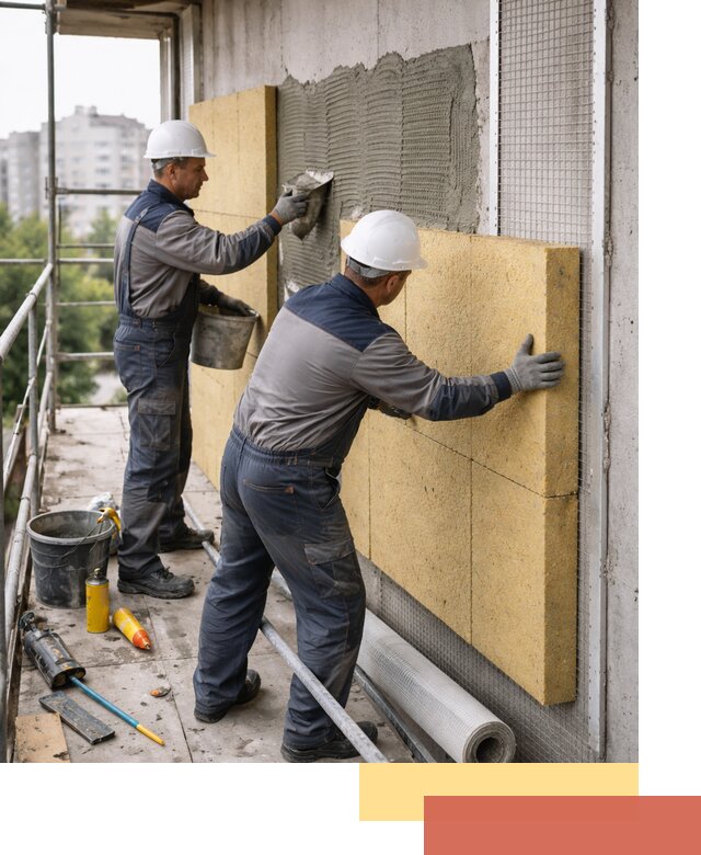 Утепление стен зданий и домов в Ростове-на-Дону качественно и надежно