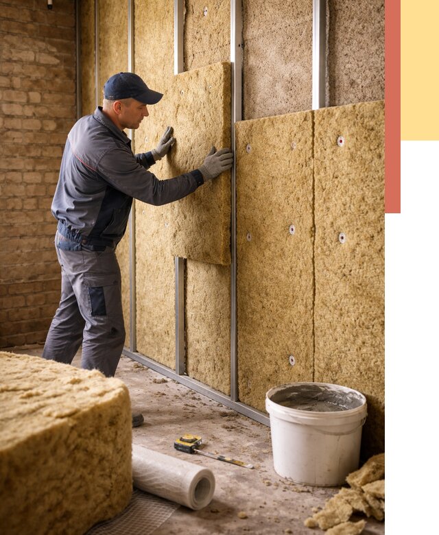 Утепление стен минватой в Ростове-на-Дону от 1408 руб./м2 — недорого и быстро | ОТДЕЛОЧНИК-Рст