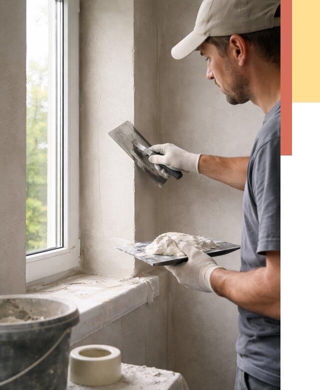 Штукатурка откосов в Ростове-на-Дону от 4693 руб/м² — услуги и выравнивание под ключ | ОТДЕЛОЧНИК-Рст