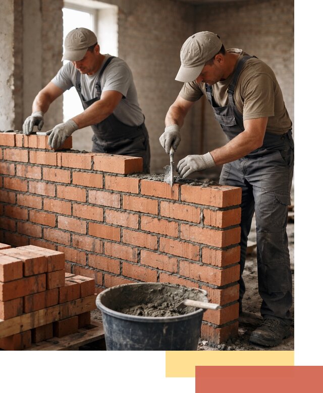 Кладка кирпичных перегородок под ключ в Ростове-на-Дону