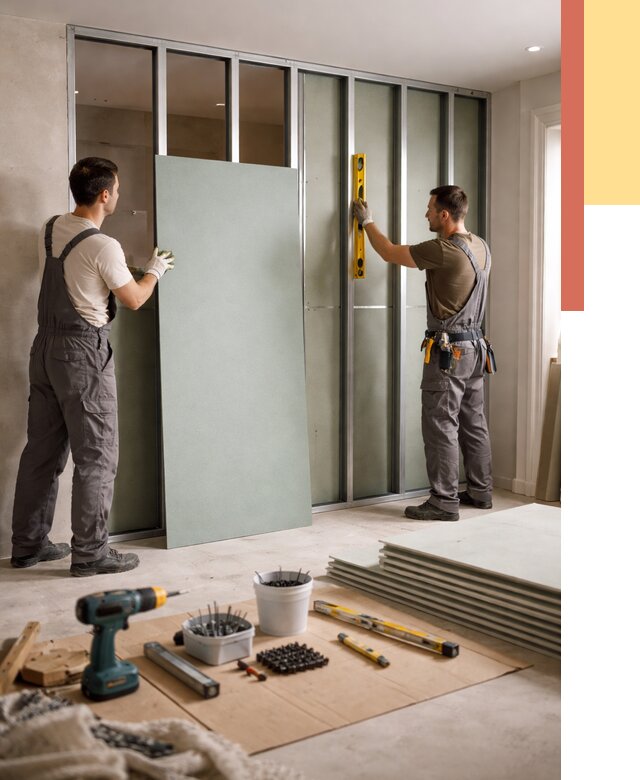 Перегородка из влагостойкого гипсокартона в Ростове-на-Дону от 5006 руб. — монтаж под ключ | ОТДЕЛОЧНИК-Рст