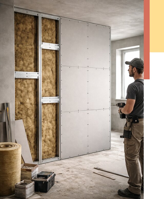 Усиленная перегородка под навеску в Ростове-на-Дону от 13349 руб. — монтаж под ключ | ОТДЕЛОЧНИК-Рст