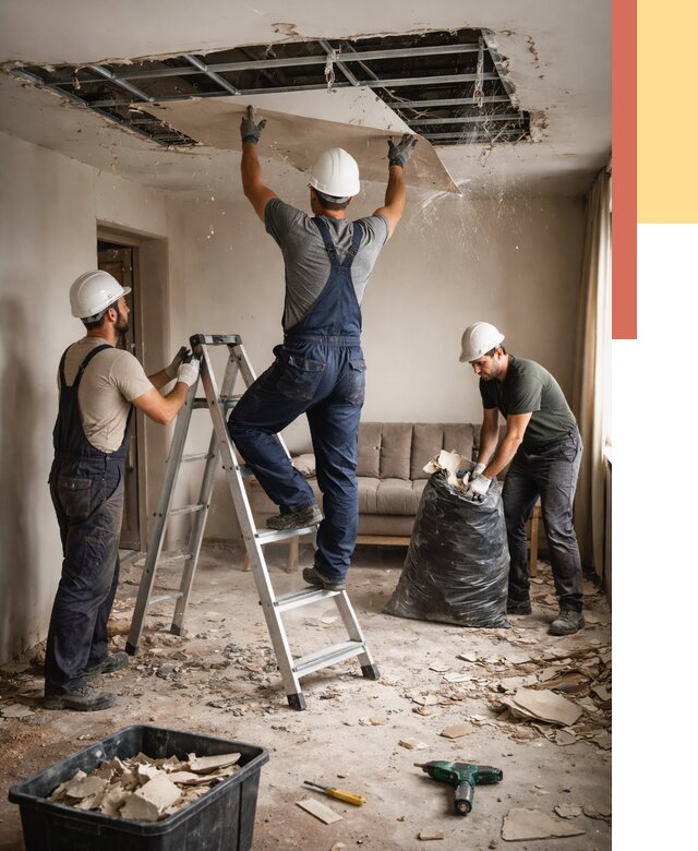 Демонтаж гипсокартонного потолка в Ростове-на-Дону от 438 руб. за м2 — ОТДЕЛОЧНИК-Рст