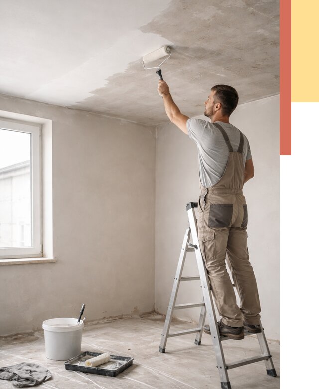 Грунтовка потолка в Ростове-на-Дону от 2607 руб. — быстро и недорого | ОТДЕЛОЧНИК-Рст