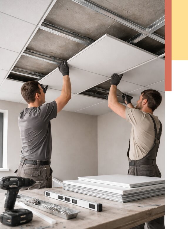 Монтаж кассетного потолка в Ростове-на-Дону от 4693 руб/м2 — установка и сборка | ОТДЕЛОЧНИК-Рст