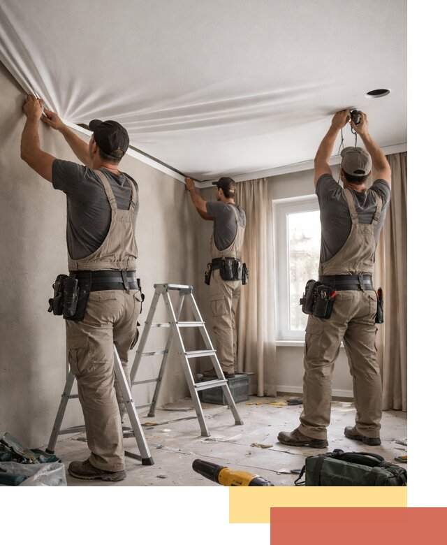 Монтаж матового натяжного потолка в Ростове-на-Дону качественно и быстро