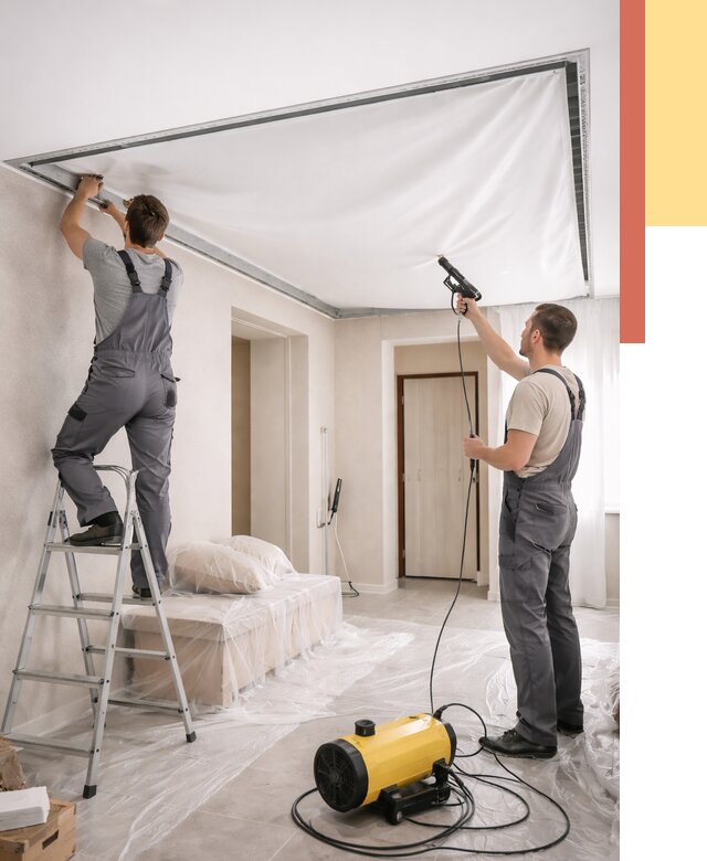 Монтаж натяжного потолка в прихожей в Ростове-на-Дону от 2764 руб. под ключ | ОТДЕЛОЧНИК-Рст