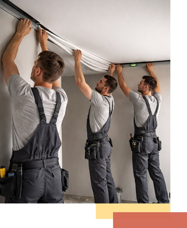 Теневые натяжные потолки в Ростове-на-Дону: монтаж и отделка быстро и качественно