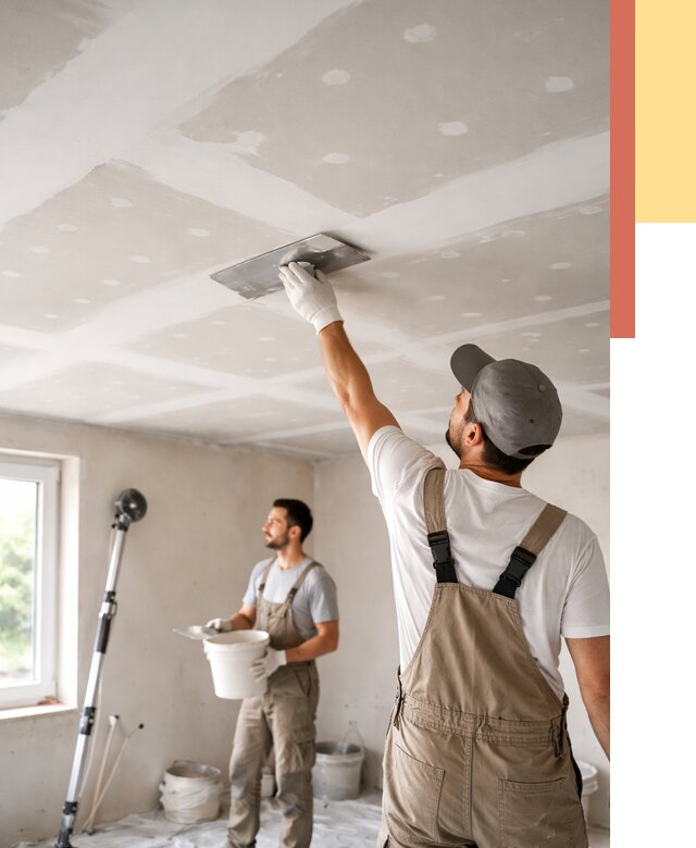 Шпаклевка потолка из гипсокартона в Ростове-на-Дону от 3337 руб./м2 — услуги под ключ | ОТДЕЛОЧНИК-Рст