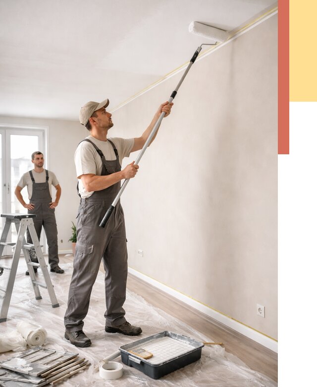 Покраска потолка из гипсокартона в Ростове-на-Дону от 4693 руб./м2 — услуги под ключ | ОТДЕЛОЧНИК-Рст