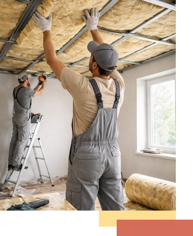 Утепление потолка под ключ в Ростове-на-Дону качественно и быстро