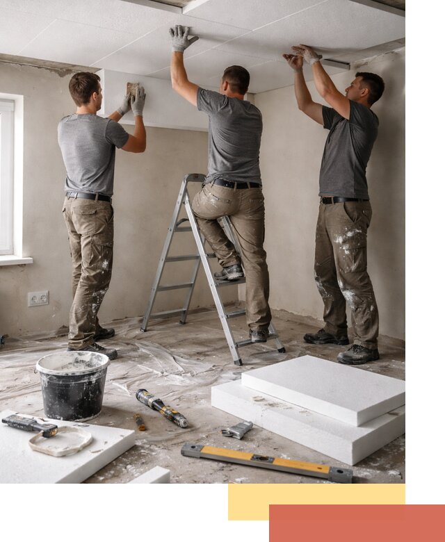 Утепление потолка пенопластом в Ростове-на-Дону быстро и качественно